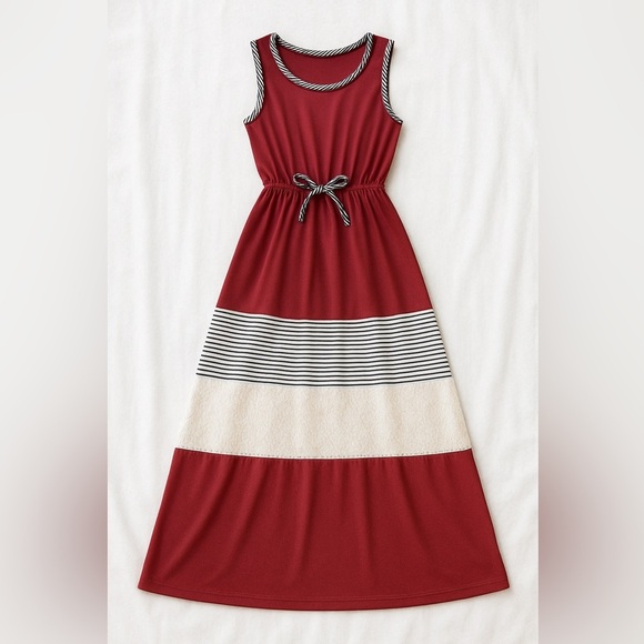 Jenna & Jesse summer dress with lace details size youth 8 - Picture 1 of 10